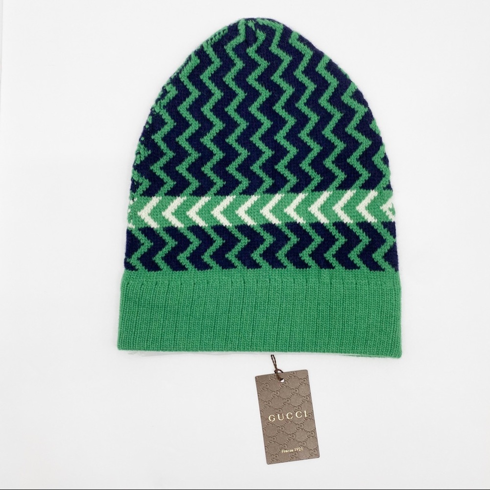 Gucci Zaggede Wool Beanie Hat - Picture 2 of 15